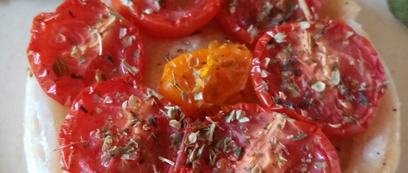 Tartelette tomate cerise sans gluten et sans produits laitiers